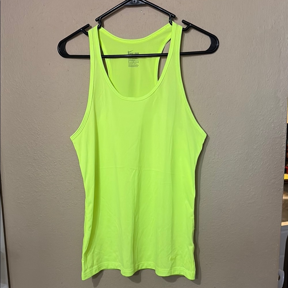 Neon Yellow Nike Women's Tank Top